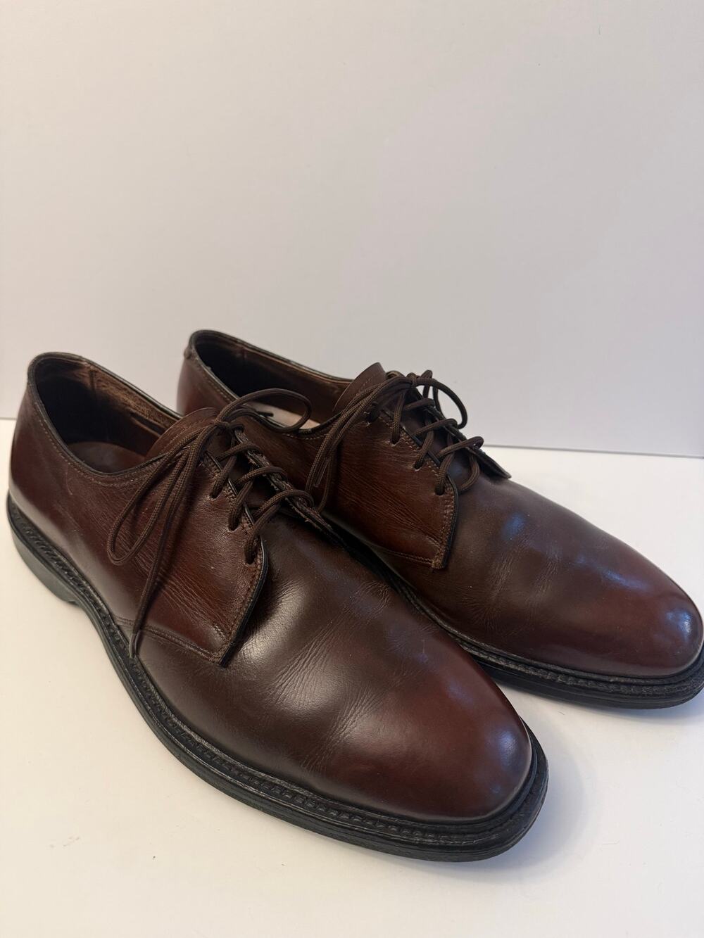 Allen Edmonds Globetrotter Derby Dress Shoes Men’s Size 11.5 D Brown Leather
